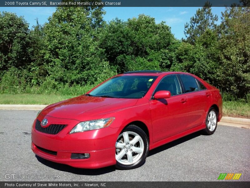 Barcelona Red Metallic / Dark Charcoal 2008 Toyota Camry SE