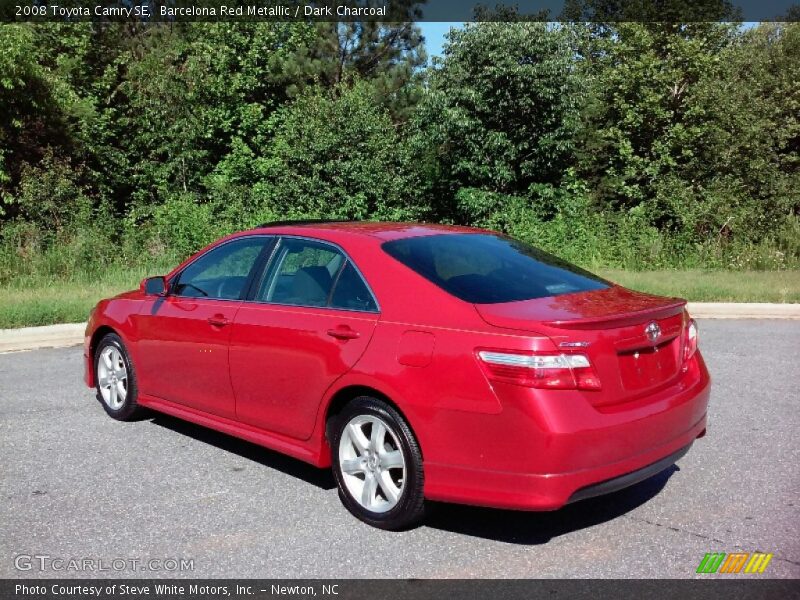 Barcelona Red Metallic / Dark Charcoal 2008 Toyota Camry SE