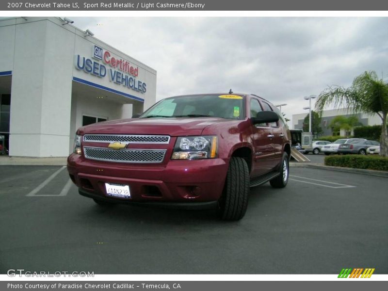Sport Red Metallic / Light Cashmere/Ebony 2007 Chevrolet Tahoe LS