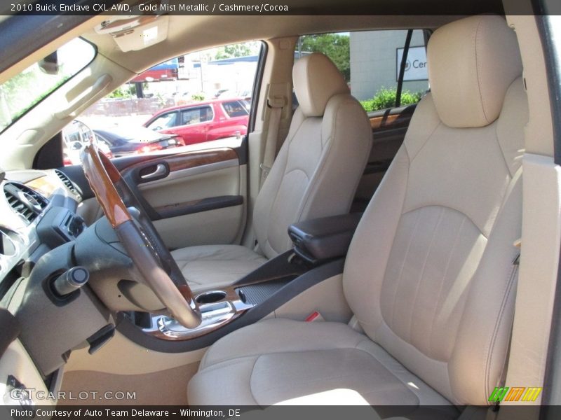 Gold Mist Metallic / Cashmere/Cocoa 2010 Buick Enclave CXL AWD