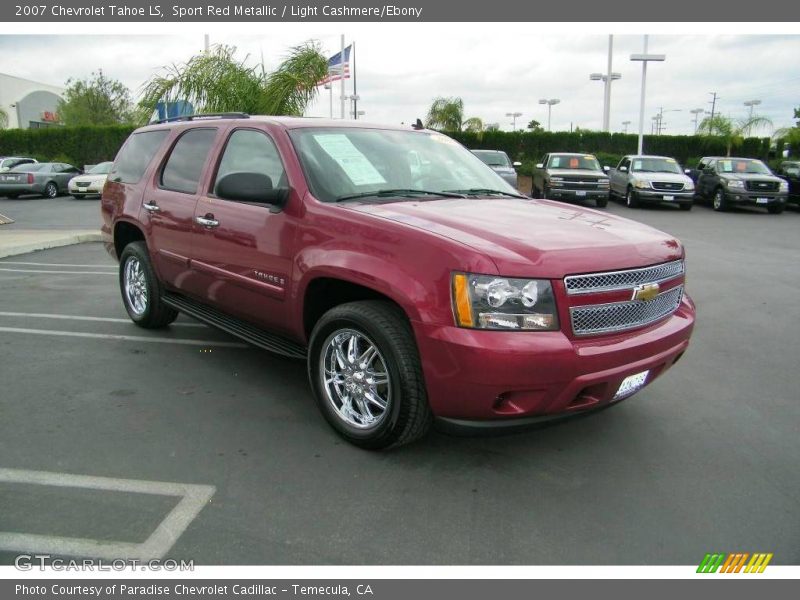 Sport Red Metallic / Light Cashmere/Ebony 2007 Chevrolet Tahoe LS