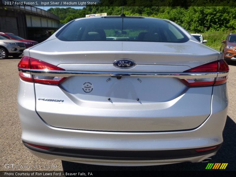 Ingot Silver / Medium Light Stone 2017 Ford Fusion S