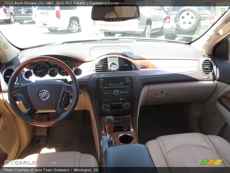 Gold Mist Metallic / Cashmere/Cocoa 2010 Buick Enclave CXL AWD