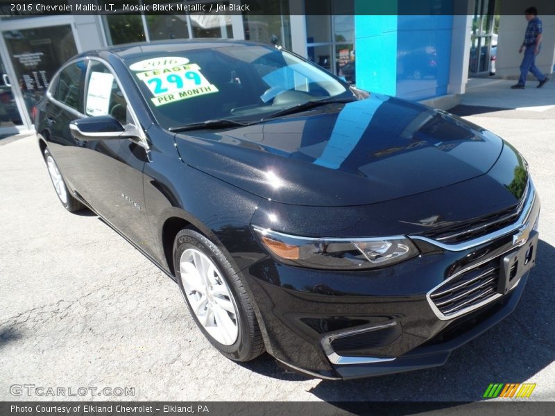 Mosaic Black Metallic / Jet Black 2016 Chevrolet Malibu LT