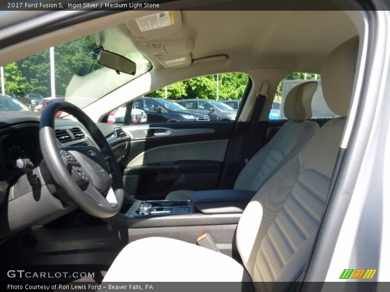 Ingot Silver / Medium Light Stone 2017 Ford Fusion S