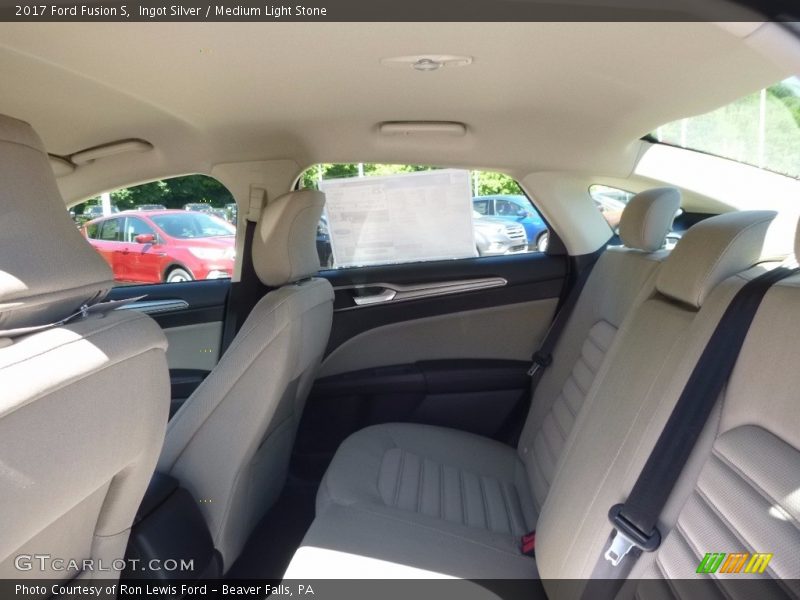 Ingot Silver / Medium Light Stone 2017 Ford Fusion S