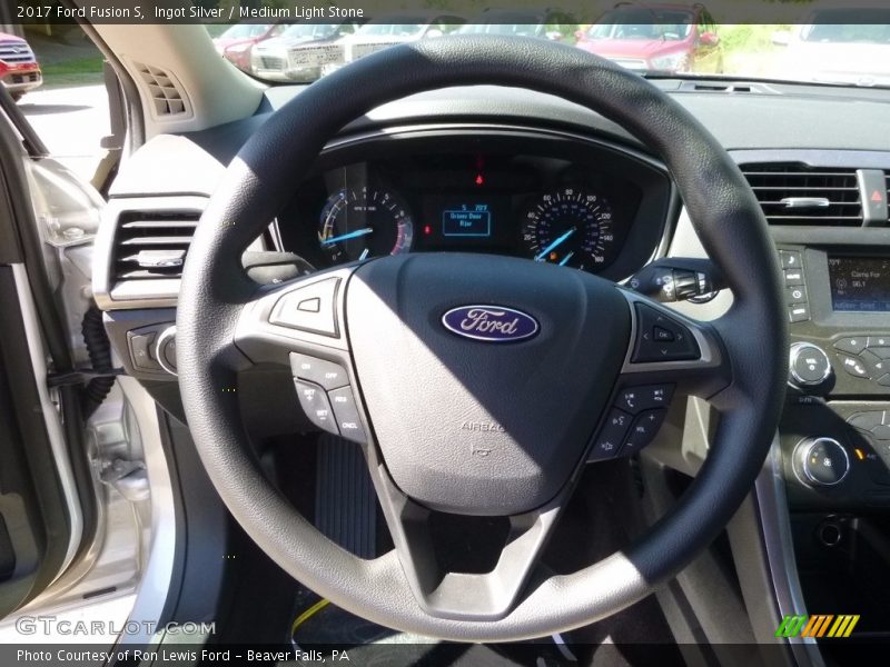 Ingot Silver / Medium Light Stone 2017 Ford Fusion S