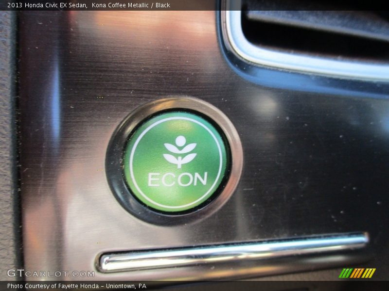 Kona Coffee Metallic / Black 2013 Honda Civic EX Sedan