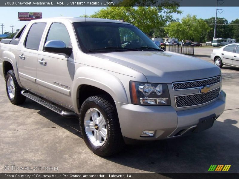 Silver Birch Metallic / Ebony 2008 Chevrolet Avalanche LT 4x4