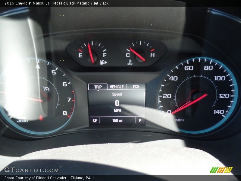 Mosaic Black Metallic / Jet Black 2016 Chevrolet Malibu LT