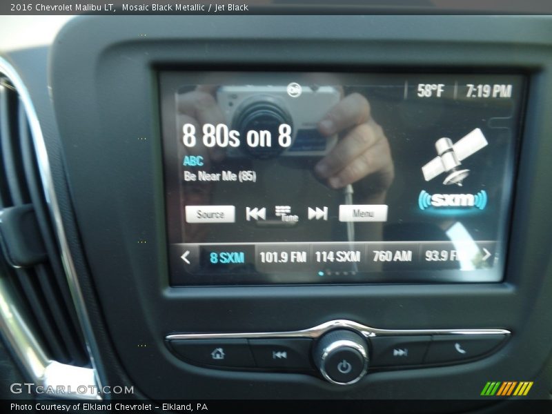 Mosaic Black Metallic / Jet Black 2016 Chevrolet Malibu LT