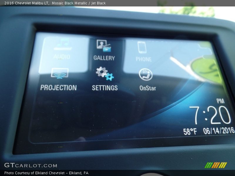 Mosaic Black Metallic / Jet Black 2016 Chevrolet Malibu LT