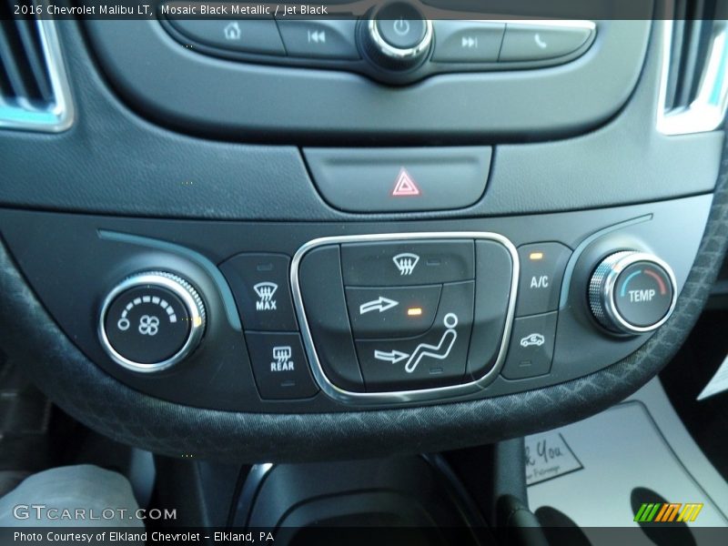 Mosaic Black Metallic / Jet Black 2016 Chevrolet Malibu LT
