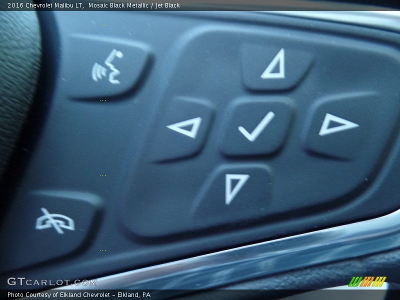 Mosaic Black Metallic / Jet Black 2016 Chevrolet Malibu LT
