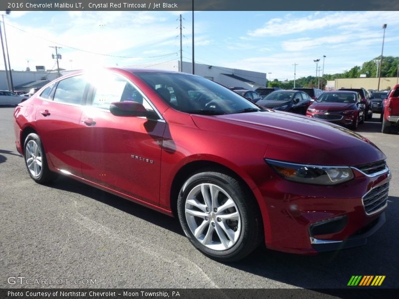 Crystal Red Tintcoat / Jet Black 2016 Chevrolet Malibu LT