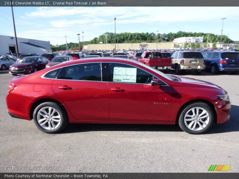 Crystal Red Tintcoat / Jet Black 2016 Chevrolet Malibu LT