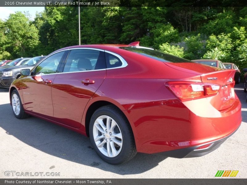 Crystal Red Tintcoat / Jet Black 2016 Chevrolet Malibu LT