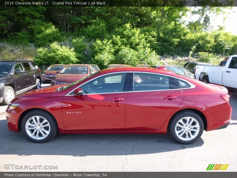 Crystal Red Tintcoat / Jet Black 2016 Chevrolet Malibu LT