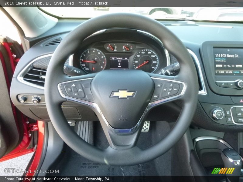 Crystal Red Tintcoat / Jet Black 2016 Chevrolet Malibu LT