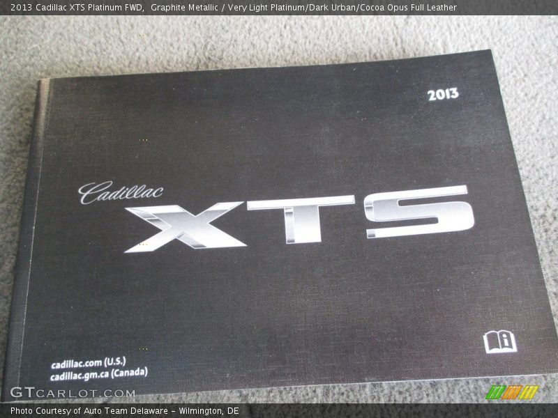 Graphite Metallic / Very Light Platinum/Dark Urban/Cocoa Opus Full Leather 2013 Cadillac XTS Platinum FWD