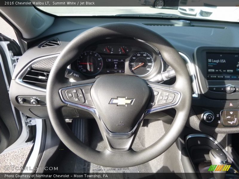 Summit White / Jet Black 2016 Chevrolet Malibu LT