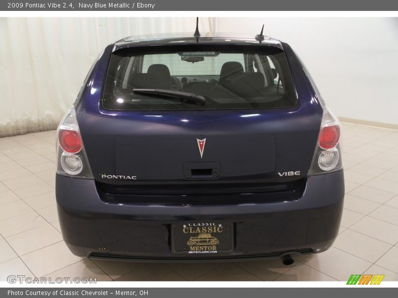 Navy Blue Metallic / Ebony 2009 Pontiac Vibe 2.4