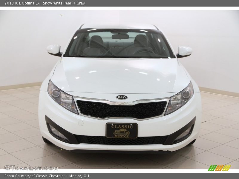 Snow White Pearl / Gray 2013 Kia Optima LX