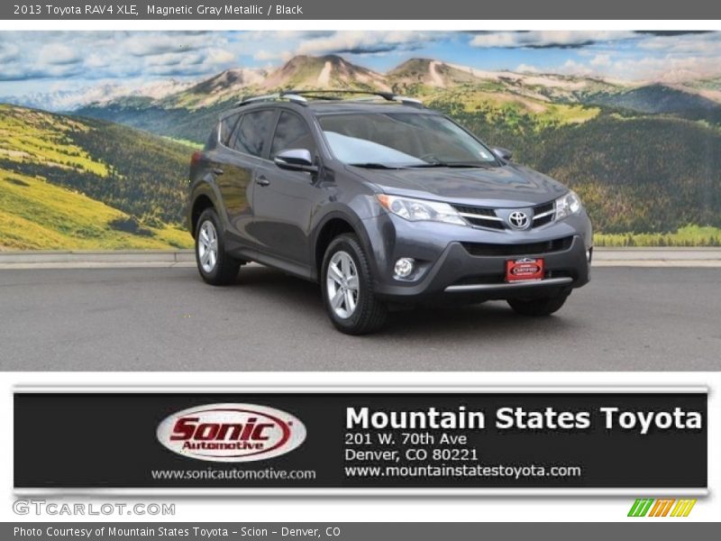 Magnetic Gray Metallic / Black 2013 Toyota RAV4 XLE
