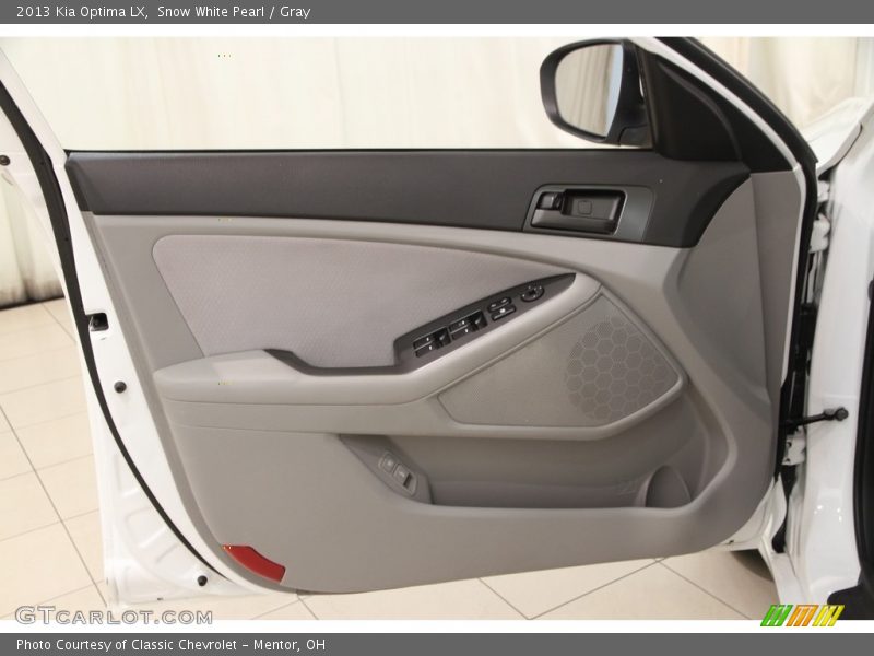 Snow White Pearl / Gray 2013 Kia Optima LX