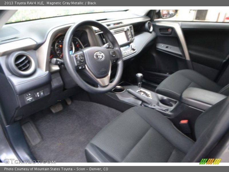 Magnetic Gray Metallic / Black 2013 Toyota RAV4 XLE