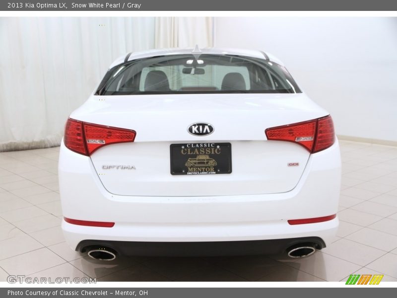 Snow White Pearl / Gray 2013 Kia Optima LX