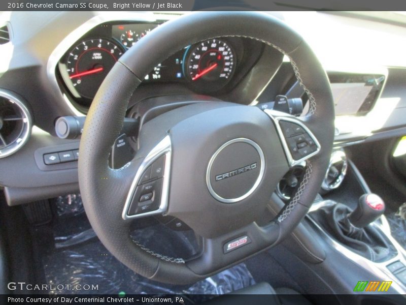 Bright Yellow / Jet Black 2016 Chevrolet Camaro SS Coupe