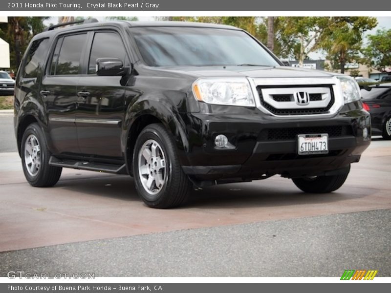 Crystal Black Pearl / Gray 2011 Honda Pilot Touring