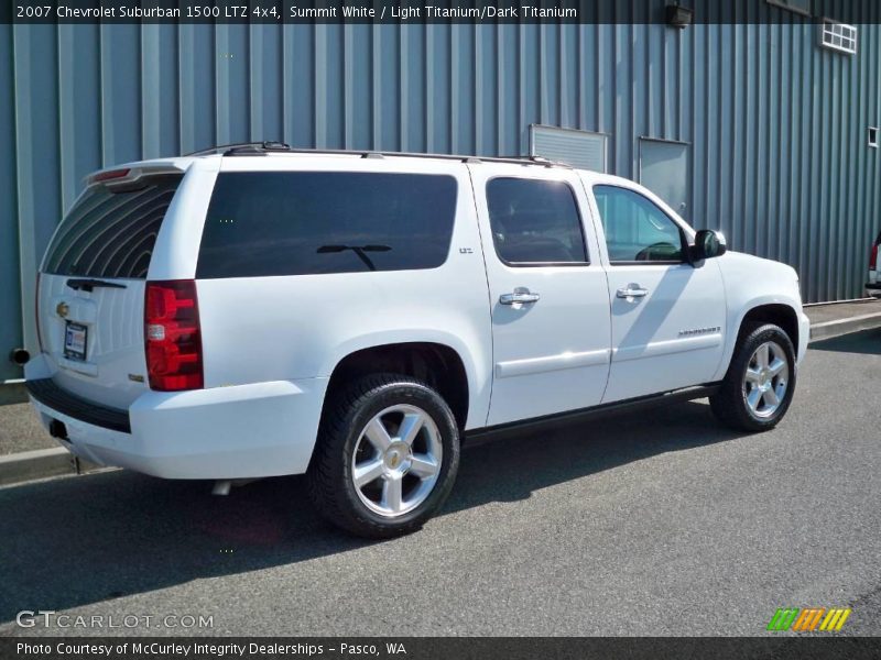 Summit White / Light Titanium/Dark Titanium 2007 Chevrolet Suburban 1500 LTZ 4x4
