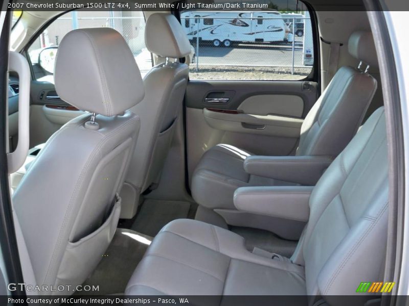 Summit White / Light Titanium/Dark Titanium 2007 Chevrolet Suburban 1500 LTZ 4x4