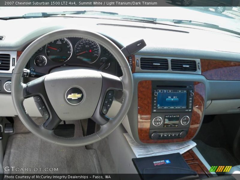 Summit White / Light Titanium/Dark Titanium 2007 Chevrolet Suburban 1500 LTZ 4x4