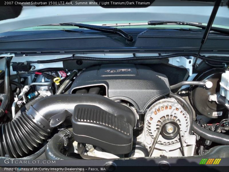 Summit White / Light Titanium/Dark Titanium 2007 Chevrolet Suburban 1500 LTZ 4x4