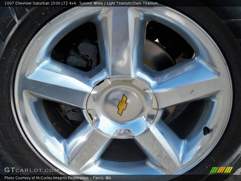 Summit White / Light Titanium/Dark Titanium 2007 Chevrolet Suburban 1500 LTZ 4x4