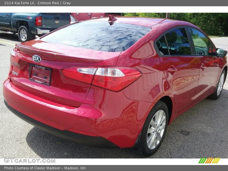 Crimson Red / Gray 2014 Kia Forte LX