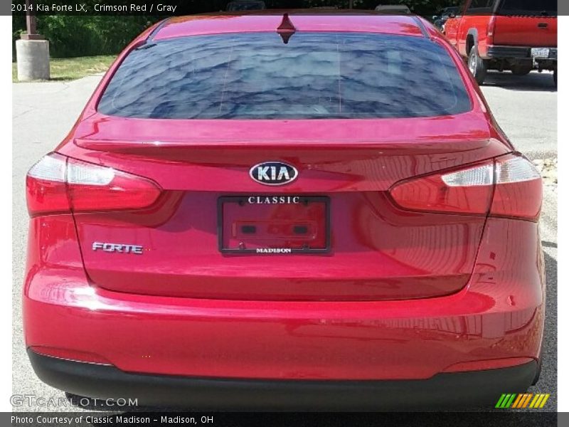 Crimson Red / Gray 2014 Kia Forte LX