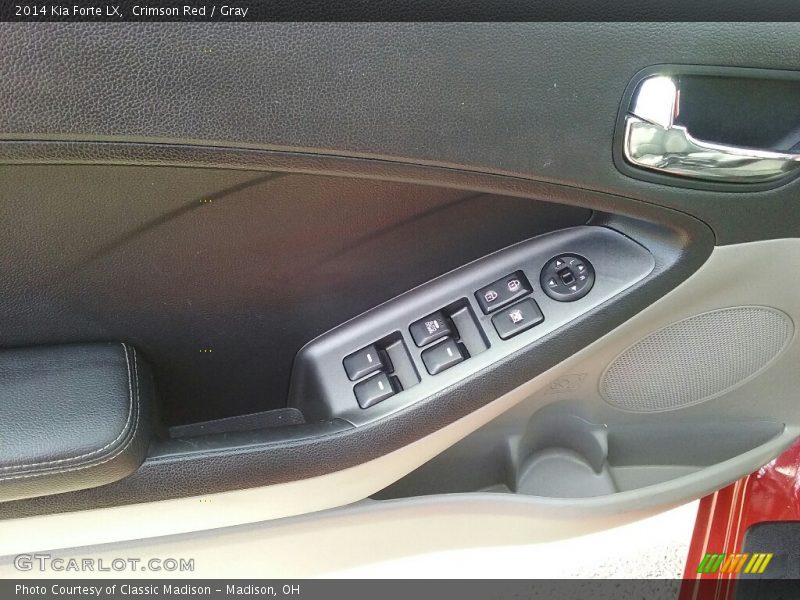 Crimson Red / Gray 2014 Kia Forte LX