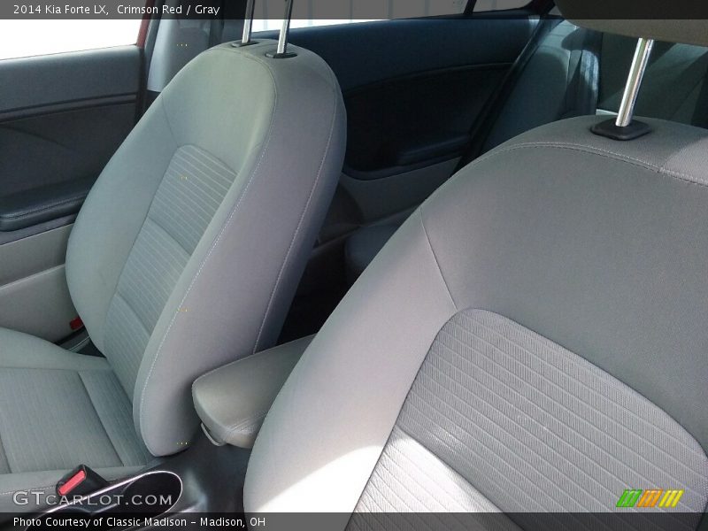 Crimson Red / Gray 2014 Kia Forte LX