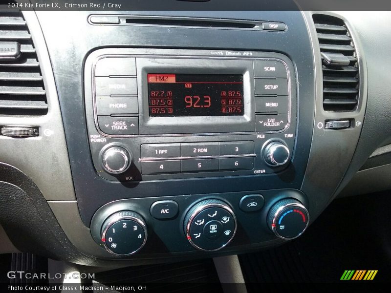 Crimson Red / Gray 2014 Kia Forte LX