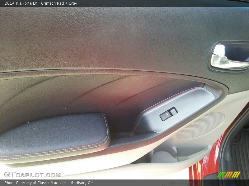 Crimson Red / Gray 2014 Kia Forte LX