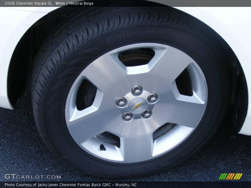 White / Neutral Beige 2008 Chevrolet Impala SS