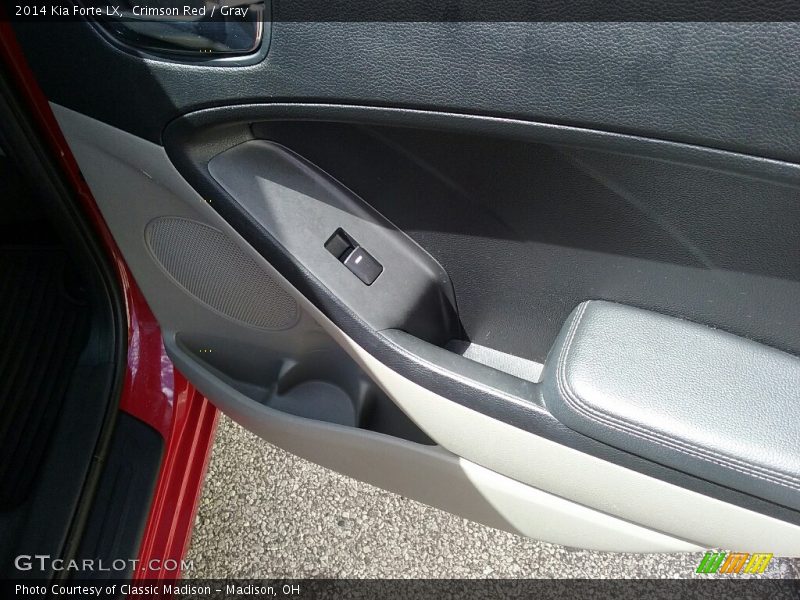 Crimson Red / Gray 2014 Kia Forte LX