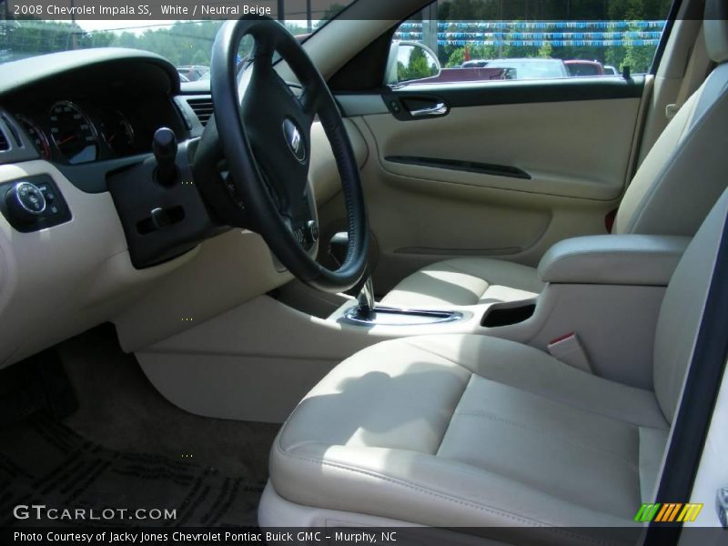 White / Neutral Beige 2008 Chevrolet Impala SS