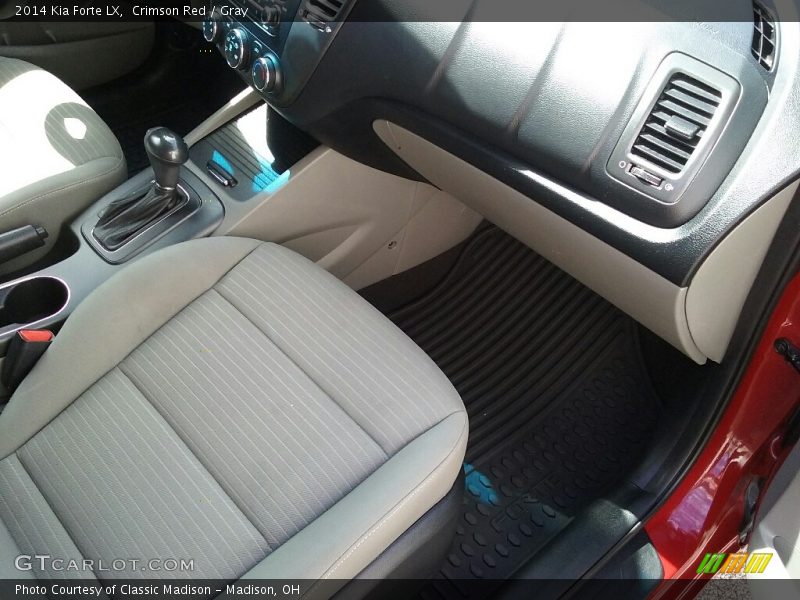 Crimson Red / Gray 2014 Kia Forte LX