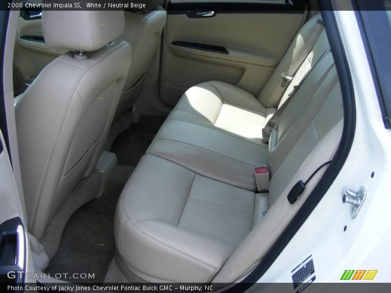 White / Neutral Beige 2008 Chevrolet Impala SS