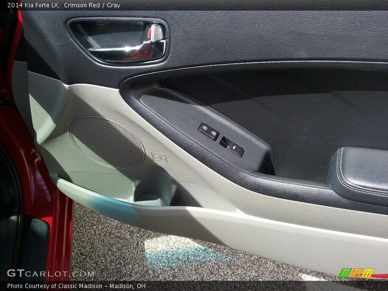 Crimson Red / Gray 2014 Kia Forte LX